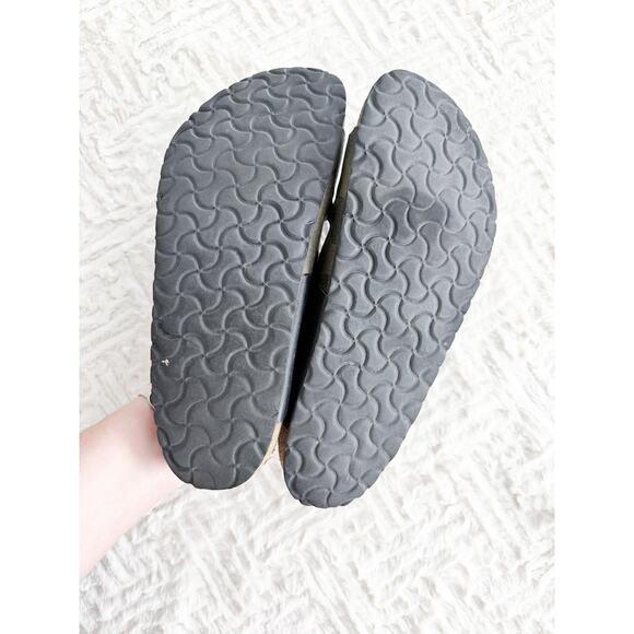 Birkenstock Arizona Split Birko-Flor Sandals Black Desert Soil Camo Narrow